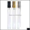10Ml Aluminum Glass Per Sprayer Bottle Travel Portable Spray Empty Refilable Cosmetic Containers Sample Vials Dbc Drop Delivery 2021 Essenti
