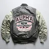 Mens Cotton Jackets Casual Casual pele de cabra Alpha Jackets Baseball Uniform Uniform Casacos