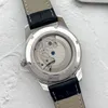 2022 Luxury Mens relógios três pontos Automático Mechanical Watch High Quality Brand European Brand Moon Fase Leather Strap Fashio6769917