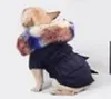 Varma vinterhundkläder lyxiga päls hundrock hoodies för små medelstora hundvindtät fleece fodrad husdjurjacka6709090