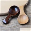 Spoons Flatware Kitchen Dining Bar Home Garden Newstock Natural Wooden Coffee Tea Spoon Children Dessert Cake Small Scoops Sugar Salt Min