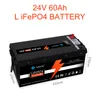 24V60AHLIFEPO4-batteri har en inbyggd BMS-skärm, som kan användas för Bluetooth, golfvagn, fotovoltaisk, solenergi och båt