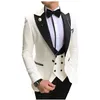 Совершенно новый Royal Blue Groom Tuxedos Black Peak Groomsmen Mens Mens Wedding Dress Style Man Jacket Blazer 3 кусочки для брюк.
