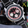 Mens Watch Multifunctional Quartz Movement Watches 43mm Fashion Business Wristwatch Montre De Luxe