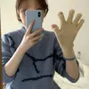 Cinq doigts gants 2022 élastique doigt complet chaud épais cyclisme conduite mode hiver tricoté mitaines en plein air femmes écran tactile