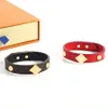 Designer Bracelet Fashion Charm Bracelets Temperament Wristband for Man Women Black Red High Quality 18k Gold 925 Silver Designer Jewelry