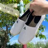 Inverterad triangel Branding Casual Trainers Fashion Sports Shoe High Quality White Canvas Shoes Women Espadrilles Designer för 50