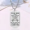 Pendant Necklaces To My Mom I Love You 2022 Stainless Steel Necklace Chain For Women Girls Birthday Gift Fine JewelryPendant