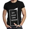 Cloocl diyコットンTシャツあなた自身のデザインブランドを送るカスタム男性女性半袖ポケットブラック220708