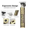 Professionell trådlös elektrisk hårtrimmer Vintage Haircut Hair Clipper Barber Beard Hair Cutting Machine For Man