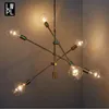 Pendant Lamps Nordic Postmodern Chandelier Ceiling Lights Art Creative Clothing Store Hanging Lamp Geometry Line Luminaire Industriel Lighti