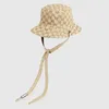 Kobiet mody wiadra hat Hat Wysokiej jakości projektanci czapki czapki Cowboy Mens Brown Casual Hat Casquette Cap 22061104R