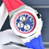 Mens Watch Quartz Movement Watches 44mm Business armbandsur Rostfritt st￥l Case Designer Armband Montre de Luxe