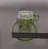 pipas de agua Bongs de vidrio Colector de hollín Accesorio para fumar C Slyme Tubería de agua Burbuja de pozo de aceite Diseño único que puede personalizar colores altura completa 12.5 pulgadas