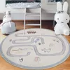 Carpet Cartoon Round Living Room Nordic Ins Bedroom Bedside Blanket Room Children's Computer Swivel Chair Cute Household Cushion