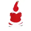 Jultrumma Santa Claus Toy med lätt musikelektrisk roterande dekoration L220708