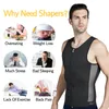 Men's Body Shapers Men Sauna Sweat Vest Compression Shirt For Weight Loss Waist Trainer Slimming Shaper Workout Tank Top Abdomen Undershirts