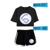 Women's Tracksuits Summer Women's Sets GeorgeNotFound Merch Short Sleeve Crop Top Shorts Sweat Suits Women Tracksuit Two Piece Outfits S