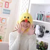 Berets Novelty Funny Cartoon Chicken Animal Plush Hat Stuffed Toy Full Headgear Cap Cosplay5171818