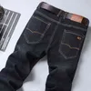 2022 Nowy Classic Marka Mężczyźni Jeans Business Fashion Casual Denim Spodnie Mężczyzna Wysokiej Jakości Spodnie Baggy Dźwięki Dżinsy Oversize G0104