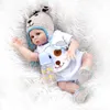 48cm BEBE Bebek Yeniden doğan Toddler Kız ve Boy Tatlı Tam Vücut Yumuşak Silikon Gerçekçi Bebek Banyosu Oyuncak Su Geçirmez 220505