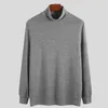 Autumn Winter Men Sweater Solid Color Turtle Neck Sweater Men Slim Basic Top Sticke tröja Mäntröjor Pull Homme L220801