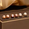 Boucles d'oreilles en argent sterling 925 avec perles d'eau douce pour femmes