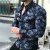 Chemises pour hommes 2022 printemps automne mode à manches longues Cardigan bouton noir haut décontracté Gentleman Design chemise de luxe S-4XL G220511