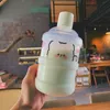 Bouteilles d'eau kawaii ours seau en plastique bouteille d'eau créative mignon shaker gourde gourde dessin animé tasses de consommation pour les enfants enfants 630 ml