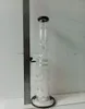 16-Zoll-schwarze Bong-Wasserpfeifen mit Reifenperkolatoren, Mehrloch-Wasserrecycler-Rauchpfeifen mit Schalen für weibliches 14-mm-Gelenk