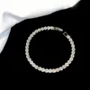 Charm Bracelets Brand Anniversary Gifts Jewelry For Women Big Diamond Flower Bracelet Cute Sweet Jelly Silver JewelryCharm Lars22