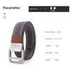 Classic Tactical Sports Weave Belt Men Designer Double Alloy Buckle High Quality Outdoor Canvas Belt for Male