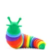 Nouveau Fidget Toy Slug Articulé Flexible 3D Fidget Toys All Ages Relief Anti-Anxiety Sensory for Children Adult 0813