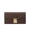 Dames entières cuirs portefeuilles européen populaire impression long portefeuille simple pliage mode plaid pochette rue tendance contr239p