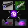 Gratis DHL, 395-400NM Ultra Violet UV Light Flashlights Mini Portable 12 LED Purple Blacklight Flashlight Torch Scorpion Detector Finder Black Light (UV-12)