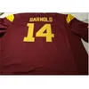 Chen37 billig man #14 Red White Sam Darnold USC Trojans Alumni College Jersey S-5XL eller Custom något namn eller nummer Jersey