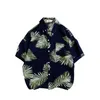 Privathinker Sommer Männer Casual Shirts Vintage Kleidung Baggy Unisex Hawaiian Stil Männliche Strickjacke Mode Blusen Kurzarm 220322