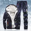 Men Hoodies Set Men's Fashion Brand Tracksuit Suit Male Grosso Fleece Sweetshirt Jacketspants Sportswear Suit 201128