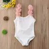 US Kinder Baby Mädchen Floral Rückenfrei Bademode Bikini Monokini Badeanzug Badeanzug 220530
