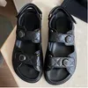Women Sandals Womens Slides Casual Shoes Quilted Beach Slipper Crystal Calf Leather Platform Summer Fro288V Grid