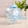 New Candy Present Wrap Fashion Tag Tin Iron Carriage Wedding Favor Boxes Chocolate Party Favor Box 30pcs