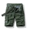 CHAIFENKO Summer Cotton Cargo Shorts Men Casual Multi-Pocket Military Pants Loose Work Army Tactical 220325