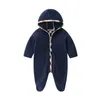 Designer Newborn Babys Clothes Jumpsuits Thickened Onesie Rompers Infants Spring Autumn Winter Boys Girls Clothing Breathable Pure Cotton PSK164