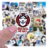 50pcs Cute Pet dog Husky Stickers Siberian dog Graffiti Kids Toy Skateboard car Motorcycle Bicycle Sticker Decals Wholesale