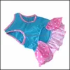 Vêtements pour chiens Fournitures pour animaux de compagnie Jardin Chiot-Vêtements Petits vêtements pour filles Summer Love Hearts Robe Chiens Drop Livraison 2021 VBDCU