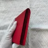 New Style Red Weather Wallet Wallet CASE CASE عالية الجودة مصمم الأكياس المحفظة حامل بطاقة ائتمان محفظة قصيرة