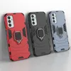 Car Holder Cases For Xiaomi 12S Ultra Samsung Galaxy M13 4G M53 Magnet Suction Hybrid Shockproof Hard PC TPU Metal Finger Ring Defender Smart Phone Back Skin Covers