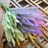 Five Forks 25 Heads Lavender Artificial Flowers Wedding Decoration Simulation Plant Bouquet Home Table Furnishings Ornament