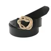 Belts Pu Belt For Women Designer Metal Snake Buckle Waist Strap Female Jeans Dress Trouser Decorative Waistband Fashion