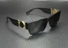 Lunettes de soleil d'été homme femme lunettes de mode monture carrée design unisexe 4369 noir gris rectangle lunettes de soleil pour hommes UV400 qualité supérieure277C
